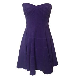 Marciano Purple Sweetheart Neckline Fit and Flare Circle Dress, Size 4 🗣